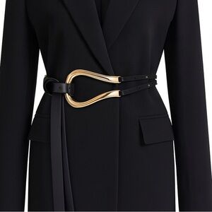 Black Double Loop Belt